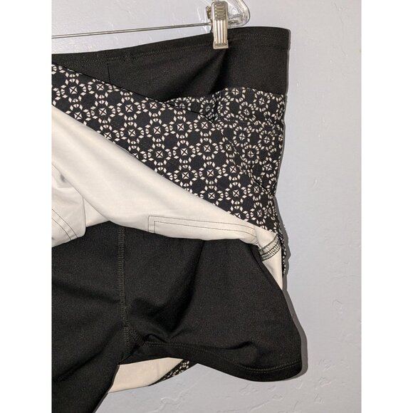 Cypress Club Womens Geometric Print Skorts XL Black & White Polyester Blend - Picture 7 of 9